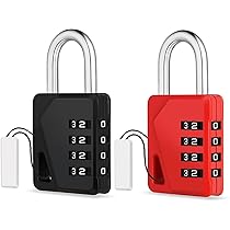 glockerページ ZHEGE Gym Locker Lock, 4 Digit Combination Locks for Lockers